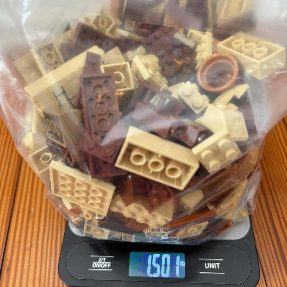 Bulk brown/tan LEGOS